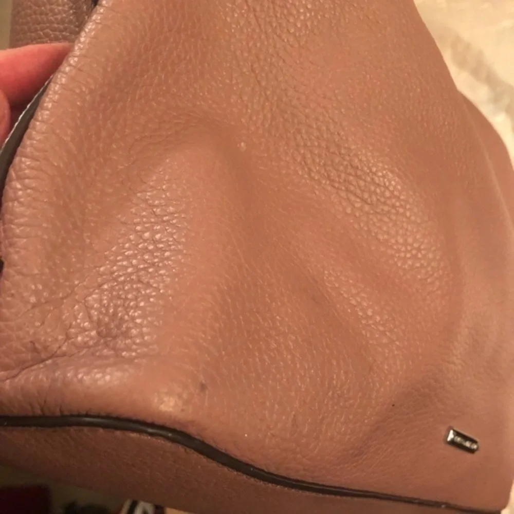 Rebecca MINKOFF pink leather tassel hobo bag